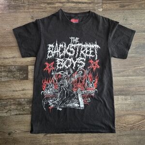 Teen Hearts Backstreet Boys Band T Shirt Black Graphic Y2k Band Music Adult S